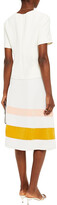 Thumbnail for your product : Marni Color-block Satin-crepe Midi Skirt