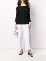 Thumbnail for your product : D-Exterior Cold Shoulder Top