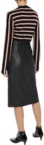 Thumbnail for your product : Iris & Ink Malena Split-front Leather Pencil Skirt