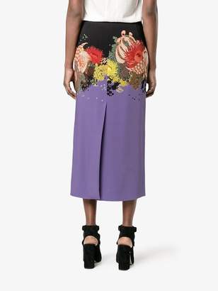 Dries Van Noten Selma long floral print skirt