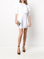 Thumbnail for your product : Alexandre Vauthier Short Sleeve Pleated Waist Dress