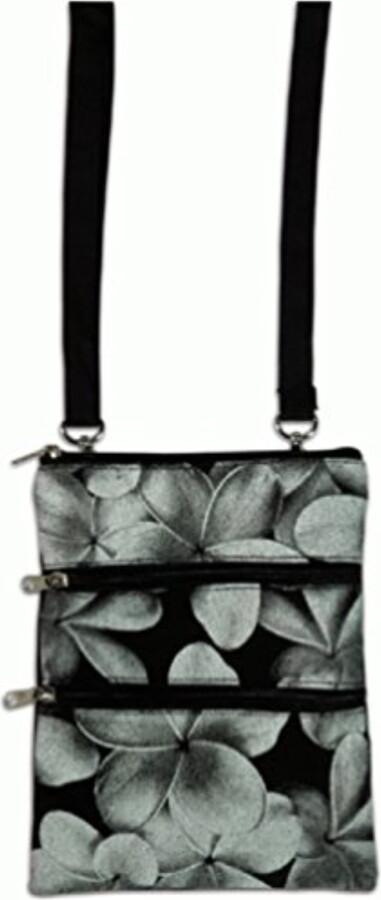 Island Impressions Neck Wallet Aloha Pua Gray, Black
