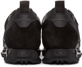 Thumbnail for your product : Fendi Black Leather Bolt Sneakers