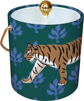 Latitude Run Tiger Flora Green Ice Bucket