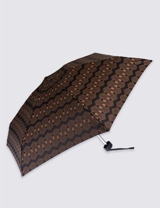 Marks and Spencer Decorative Geo Compact Umbrella with StormwearTM