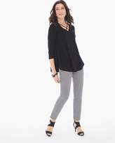 Thumbnail for your product : BRIGITTE So Slimming Dotted Geometric Ankle Pants