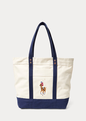 Ralph Lauren Big Pony Canvas Tote Bag - ShopStyle