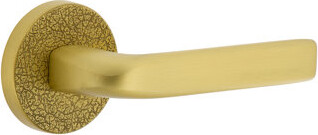 Viaggio Circolo Leather Texture Rosette with Bella Lever
