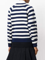 Thumbnail for your product : Burberry striped logo print sweatshirt