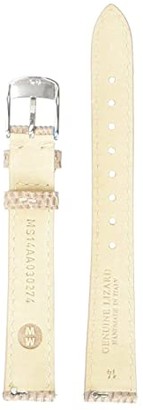 Michele 14 mm Cashmere Lizard Strap Nude (Nude) Watches