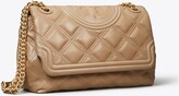 Thumbnail for your product : Tory Burch Fleming Soft Glazed Convertible Shoulder Bag | ALMOND FLOUR | OS