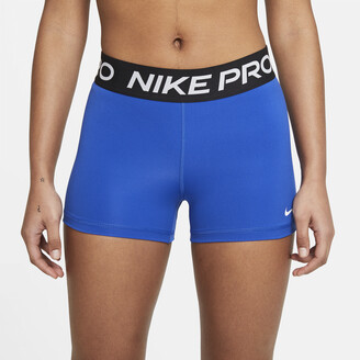 Nike Women's Pro 3" Shorts in Blue
