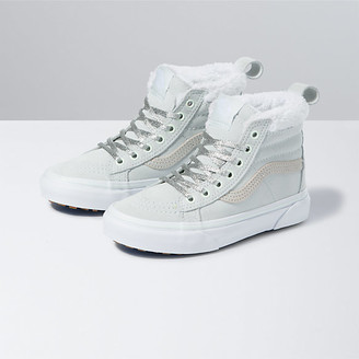 girls white high top vans