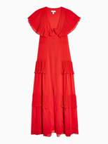 Thumbnail for your product : Topshop Pleated Maxi Dress - Red