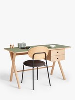 Thumbnail for your product : John Lewis & Partners X Frame Desk, Natural/Green