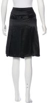 Thumbnail for your product : Burberry Silk Knee-Length Skirt w/ Tags