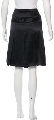 Burberry Silk Knee-Length Skirt w/ Tags