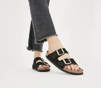 arizona suede leather black