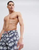 Thumbnail for your product : BOSS Piranha Swim Shorts With Palm Print