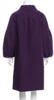 Thumbnail for your product : Alberta Ferretti Longline Wool-Blend Coat