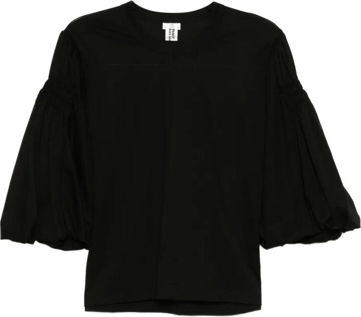 Noir Kei Ninomiya ruched-sleeves T-shirt