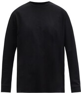 Thumbnail for your product : The Row Ciles Pima-cotton Jersey Long-sleeved T-shirt - Black