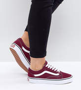 Thumbnail for your product : Vans Old Skool Unisex Trainers In Burgundy