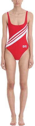 DSQUARED2 Red Stripes Swimsuit