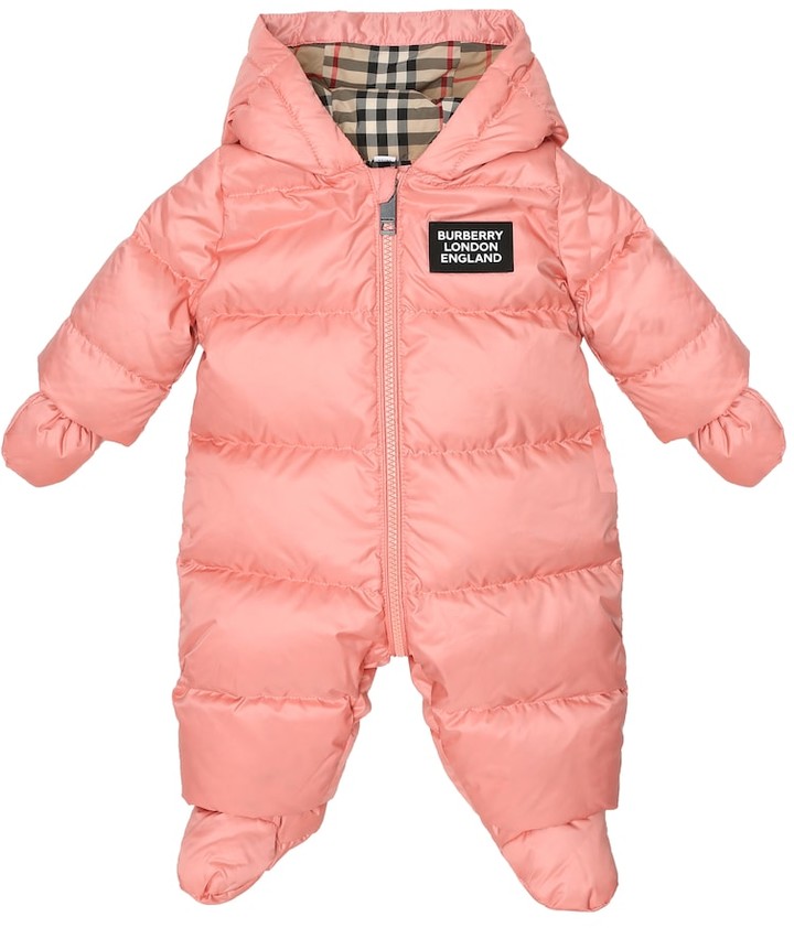 infant down snowsuit