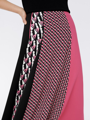 Diane von Furstenberg Jeffrey Crepe Asymmetrical Maxi Skirt