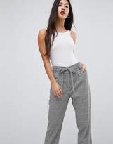 Thumbnail for your product : Miss Selfridge Petite Checked Tailored Trousers