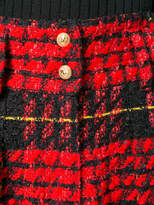 Thumbnail for your product : Balmain tartan high-waisted trousers