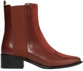 Thumbnail for your product : Loewe Leather And Suede Ankle Boots