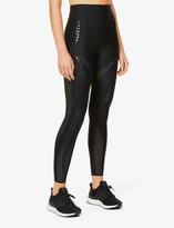 Thumbnail for your product : ULTRACOR Crocodile print high-rise stretch-jersey leggings
