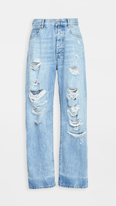 womens baggy distressed jeans