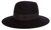 Thumbnail for your product : Maison Michel Virginie Waterproof Felt Fedora Hat - Black
