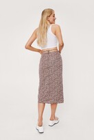 Thumbnail for your product : Nasty Gal Womens Ditsy Floral Print Strappy Midi Skirt - Black - 10