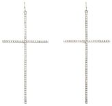 Thumbnail for your product : Charlotte Russe Large Rhinestone Cross Earrings