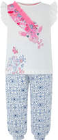 Thumbnail for your product : Monsoon Baby Clem Giraffe Trouser Set