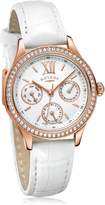 Thumbnail for your product : Rotary Ladies' Rose Gold Plated Stone Set Multi Dial Watch