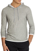 Thumbnail for your product : Vince Basic Double-Layer Hoodie