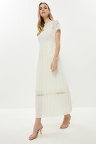 Thumbnail for your product : Lace Bodice Pleat Skirt Maxi Dress