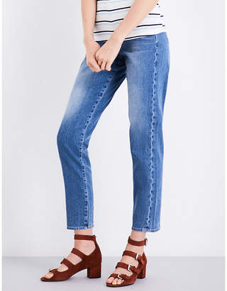 7 For All Mankind Slim straight high-rise jeans