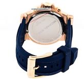 Thumbnail for your product : Michael Kors 'Dylan' Navy Dial Rose-tone Navy Silicone Strap Mens Watch MK8295