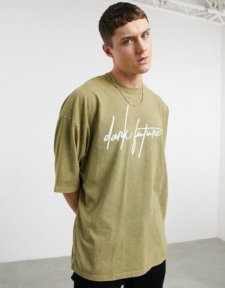 Dark green t shirt outfit Clearance