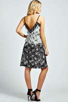 Thumbnail for your product : boohoo Maddison Double Layer Floral Swing Dress