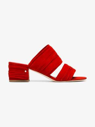 Laurence Dacade Red Roger 60 suede mules