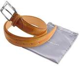 Thumbnail for your product : Pakerson Men's Ocher Hand Painted Italian Leather Belt