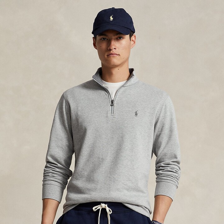 Ralph Lauren Luxury Jersey Quarter-Zip Pullover - ShopStyle Half-zip  Sweaters
