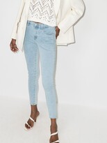 Thumbnail for your product : J Brand Blue Sophia Mid-Rise Skinny Jeans
